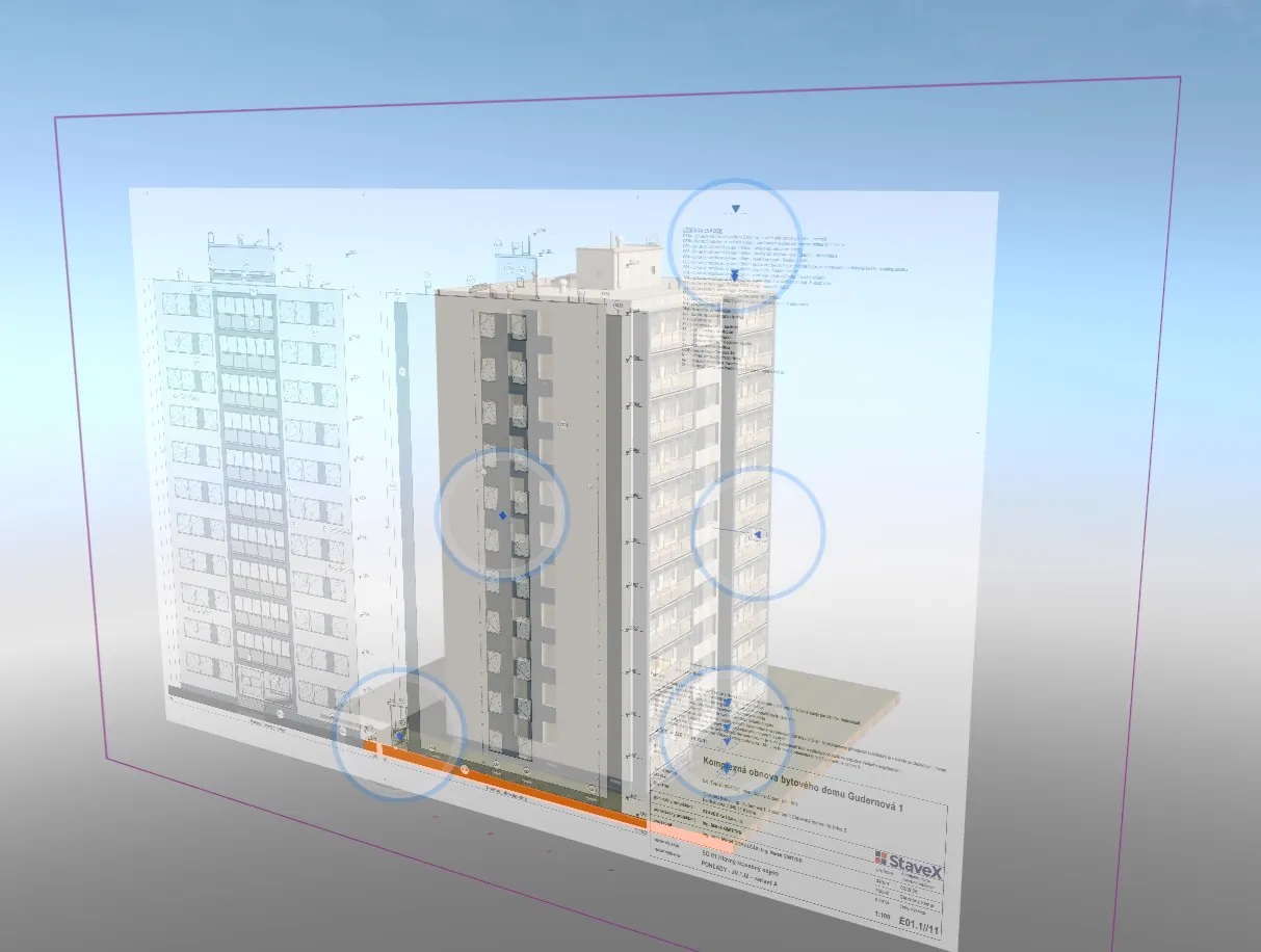 BIM model – prehliadka podlaží