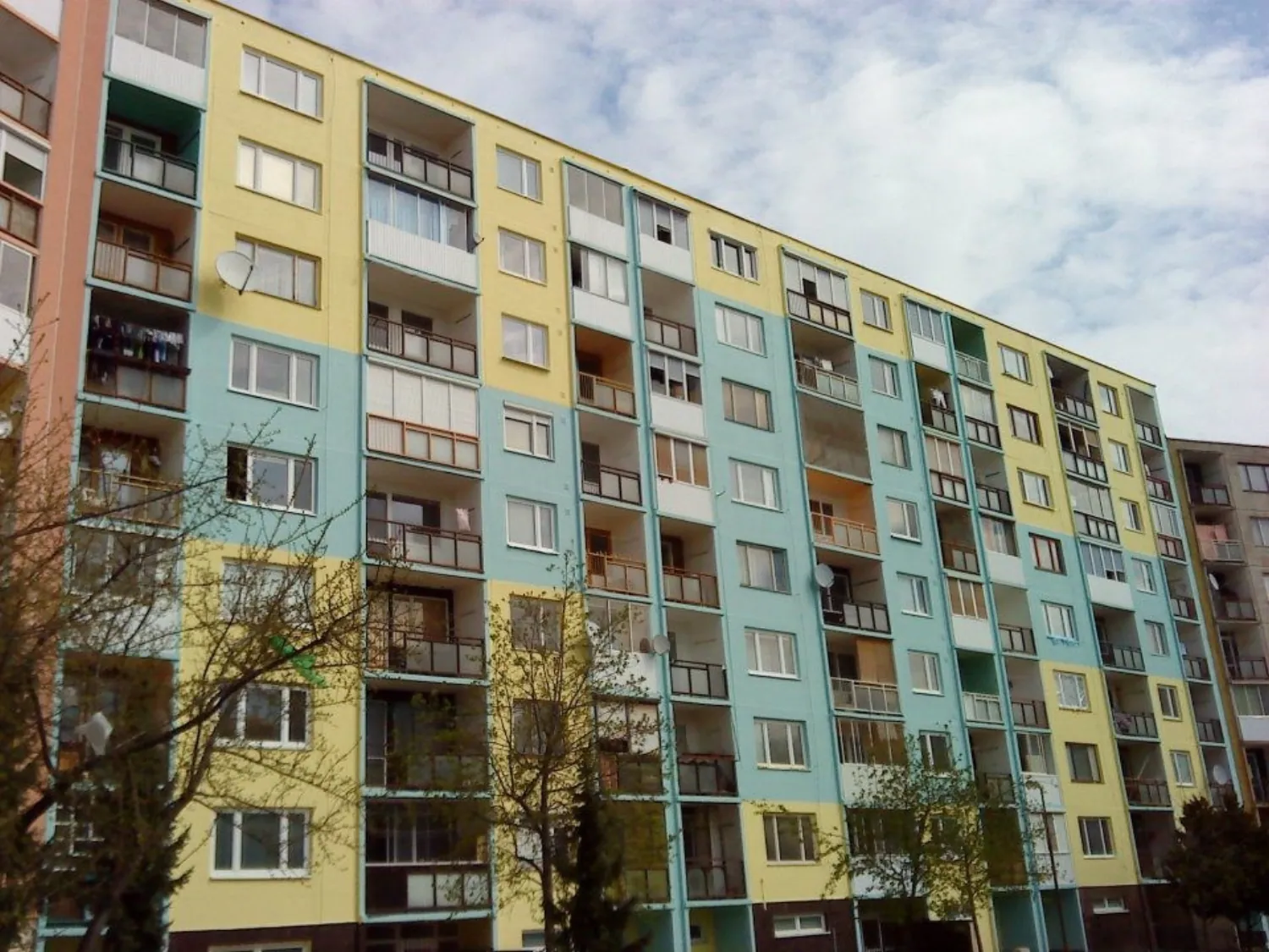 Termoizolačný náter prevedení na Húskovej ulici v Košiciach